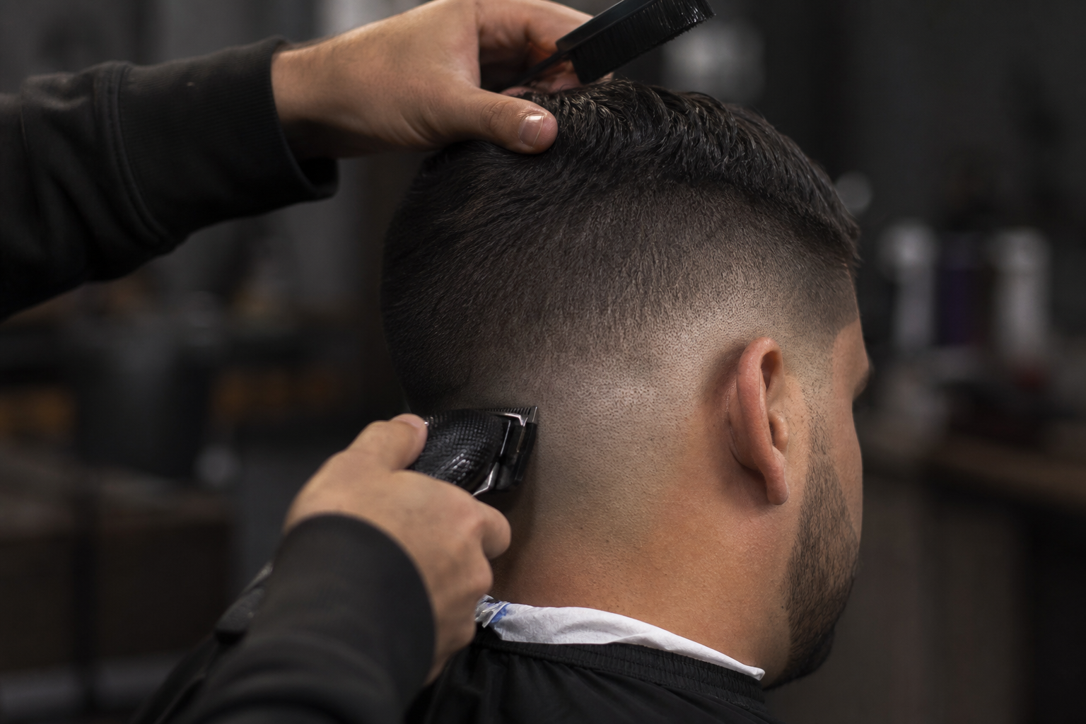 Skin fade strih